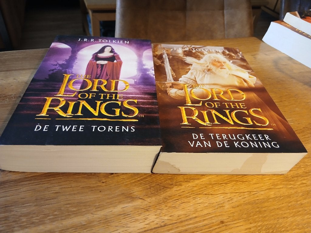 J.R.R. TOLKIEN  The Lord of the Rings boeken 2 & 3 (NED), Ophalen of Verzenden, Gelezen, J.R.R. Tolkien