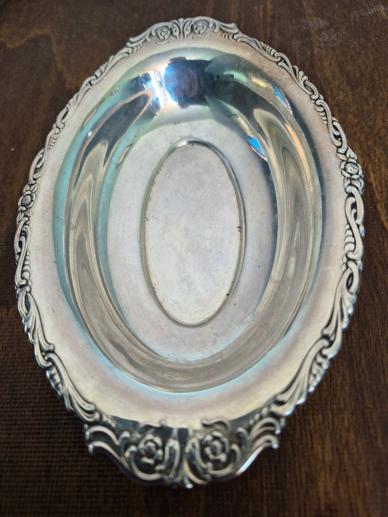 1 Vintage Zilfa Pleet (Verzilverd) Bon Bon schaaltje., Antiek en Kunst, Ophalen of Verzenden, Zilver