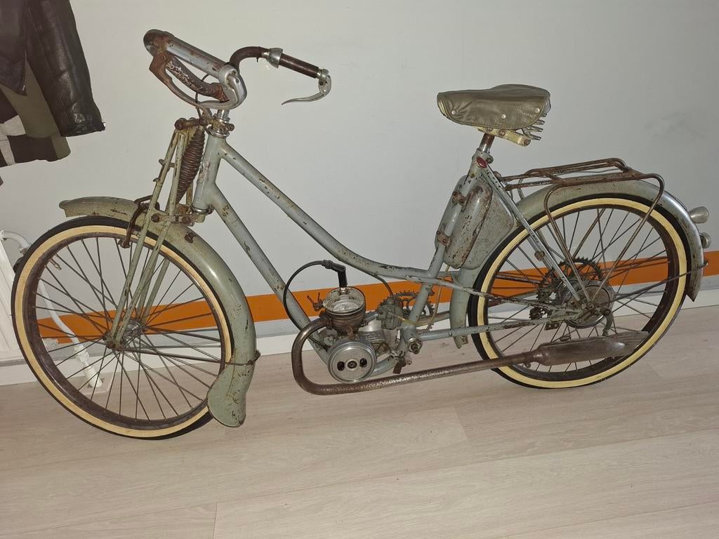 Oldtimer Semper Franse velomoteur cyclomoteur brommer bj.48, Fietsen en Brommers, Brommers | Oldtimers, Ophalen, Overige merken