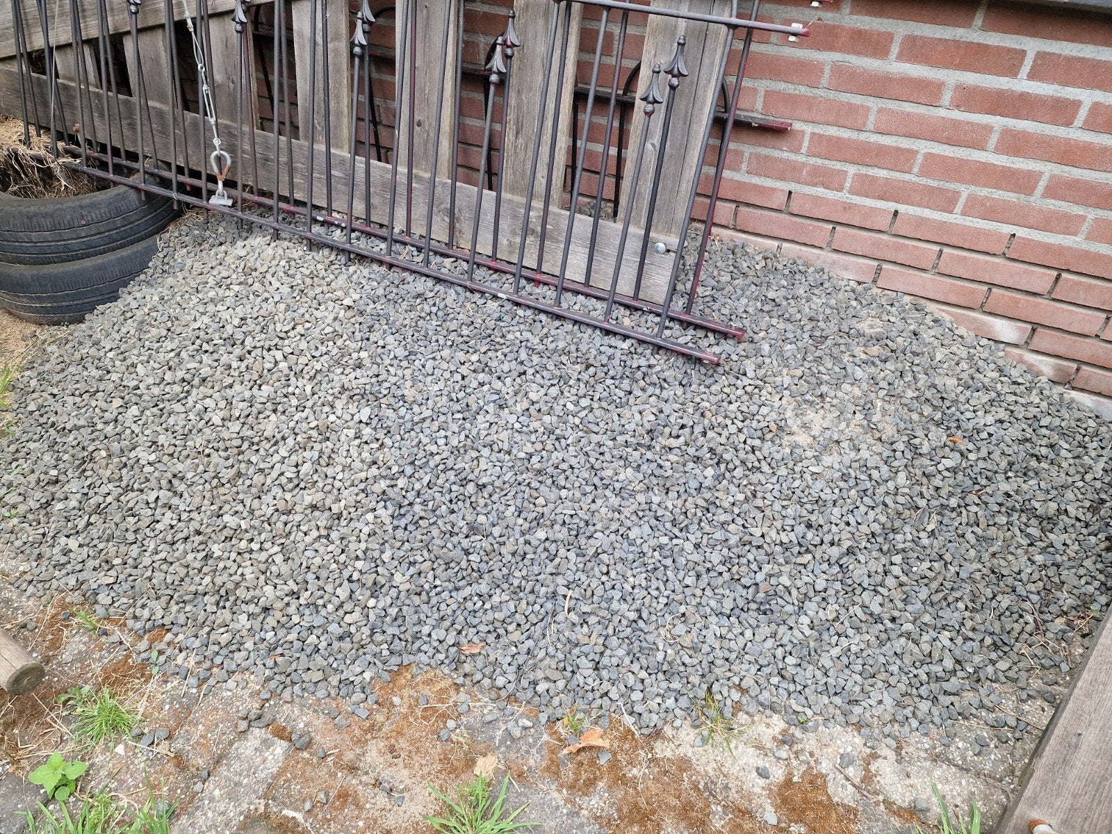 Antraciet split - Ideaal voor tuinpaden en opritten, Ophalen, Gebruikt, Antraciet, Split