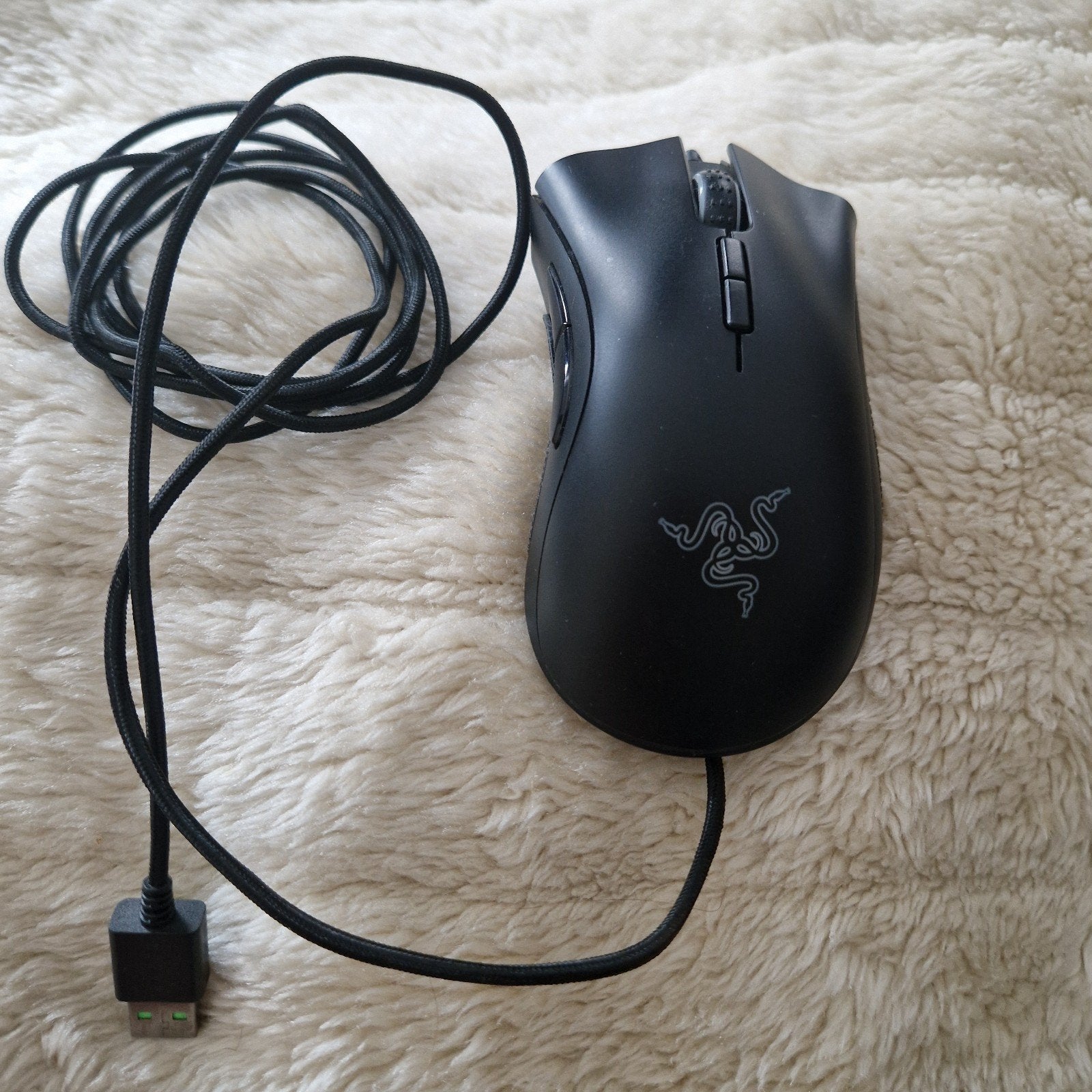 Razer DeathAdder Essential Gaming Muis Bedraad Zwart, Rechtshandig, Muis, Ophalen of Verzenden, Zo goed als nieuw
