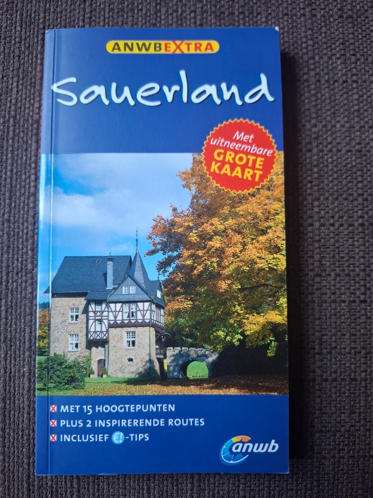 ANWB Extra Reisgids Sauerland met Grote Kaart, Gelezen, ANWB, Europa, Ophalen of Verzenden