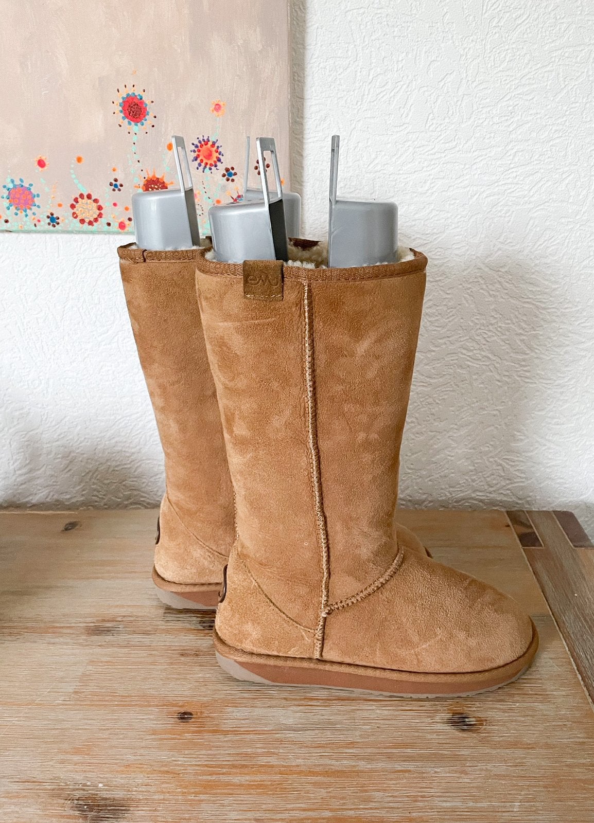 Emu beige suede halfhoge sheepskin boots 38, Hoge laarzen, Beige, Ophalen of Verzenden, Zo goed als nieuw