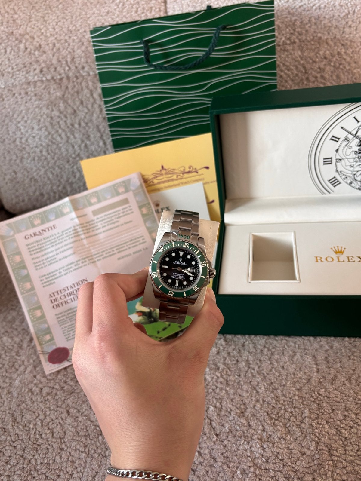 Rolex Submariner Date 'Hulk’, Polshorloge, Ophalen of Verzenden, Zo goed als nieuw, Rolex