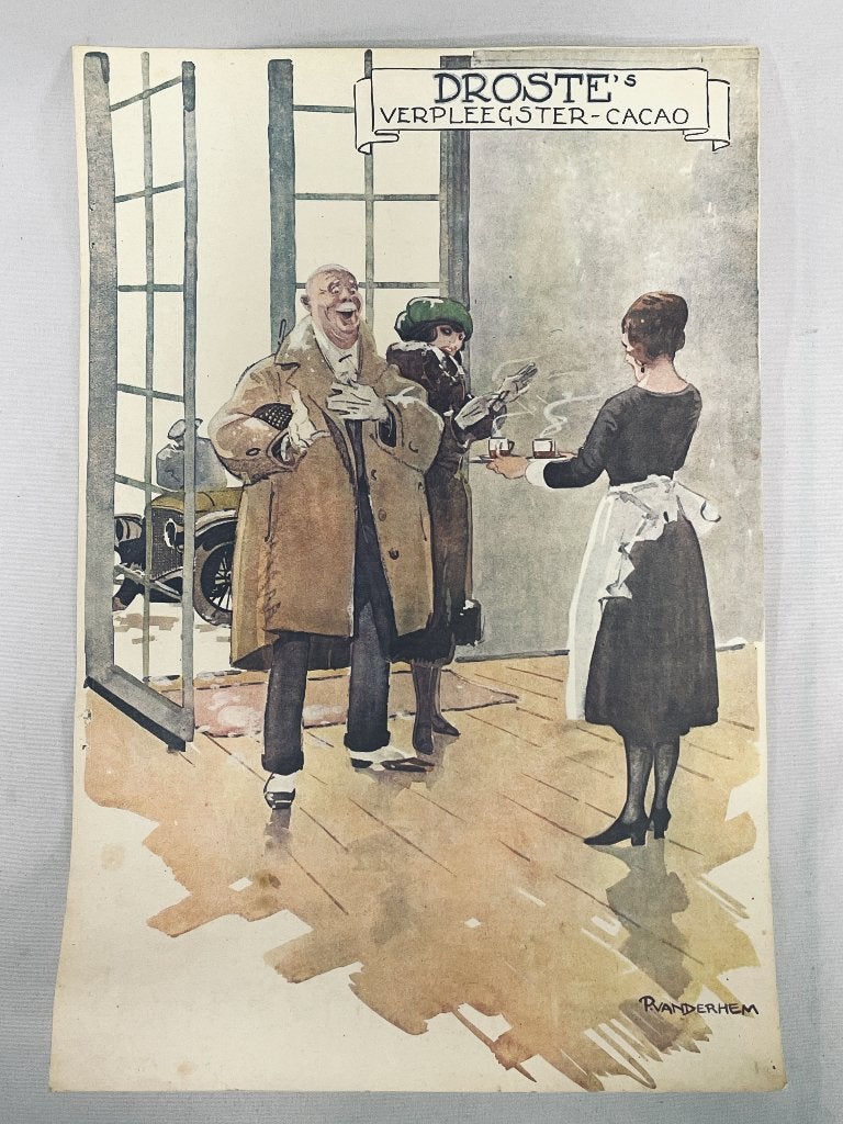 Droste's verpleegster cacao affiche Piet van der Hem 20s, Gebruikt, -, -, Overige typen