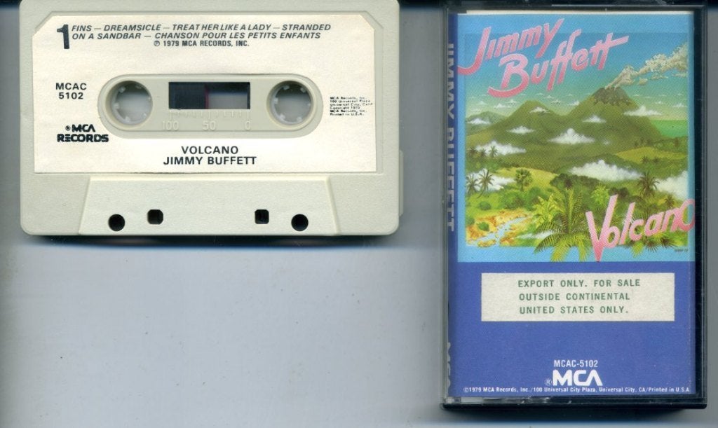 Jimmy Buffett Volcano 10 nrs cassette 1979 ZGAN, Ophalen of Verzenden, Zo goed als nieuw, 1 bandje, Origineel