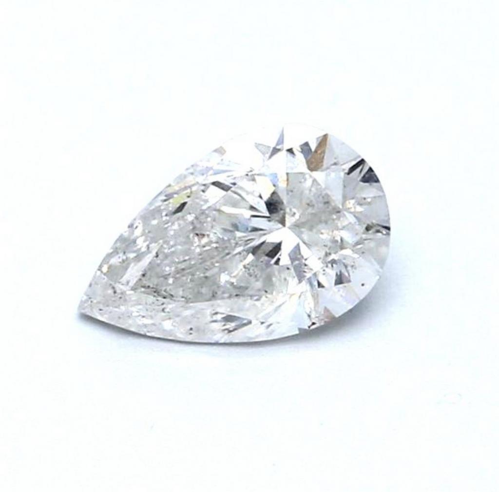 Natuurlijke, onbehandelde peervormige diamant 1.03 ct D SI2, Ophalen of Verzenden, Nieuw
