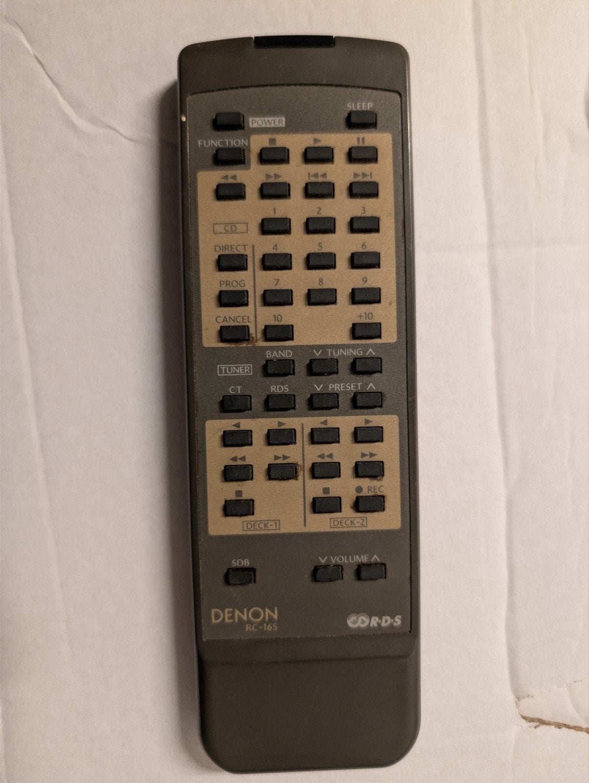 Denon RC-165 afstandsbediening, Ophalen of Verzenden, Gebruikt, Origineel, Receiver of Versterker