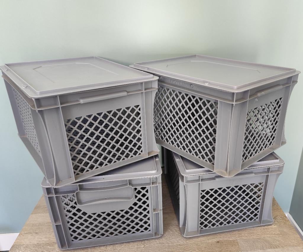 Open Eurobox 20 l met Deksel, Doe-het-zelf en Verbouw, Ophalen, Minder dan 35 cm, Minder dan 50 cm, Zo goed als nieuw