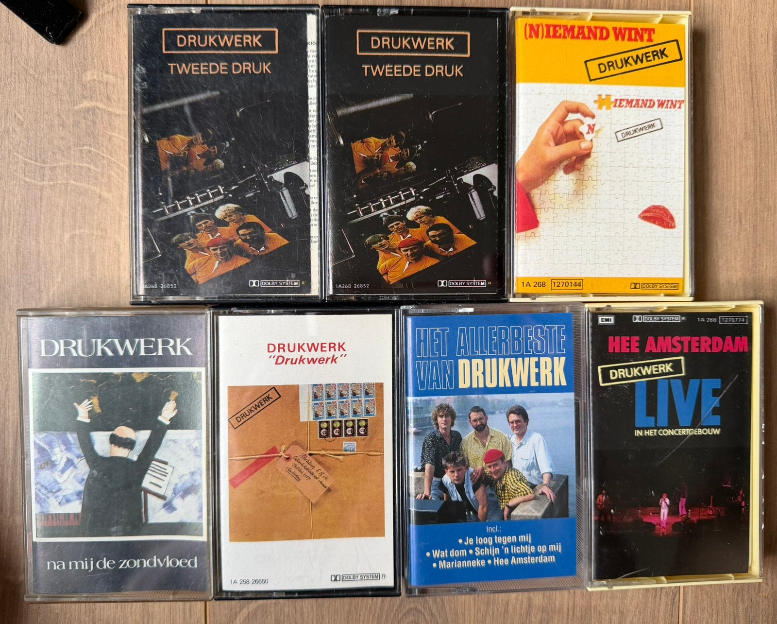 Drukwerk cassettebandjes, 2 t/m 25 bandjes, Ophalen of Verzenden, Zo goed als nieuw, Origineel