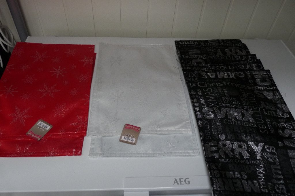 nieuw 10x stoffen kerst placemat, Ophalen of Verzenden, Nieuw
