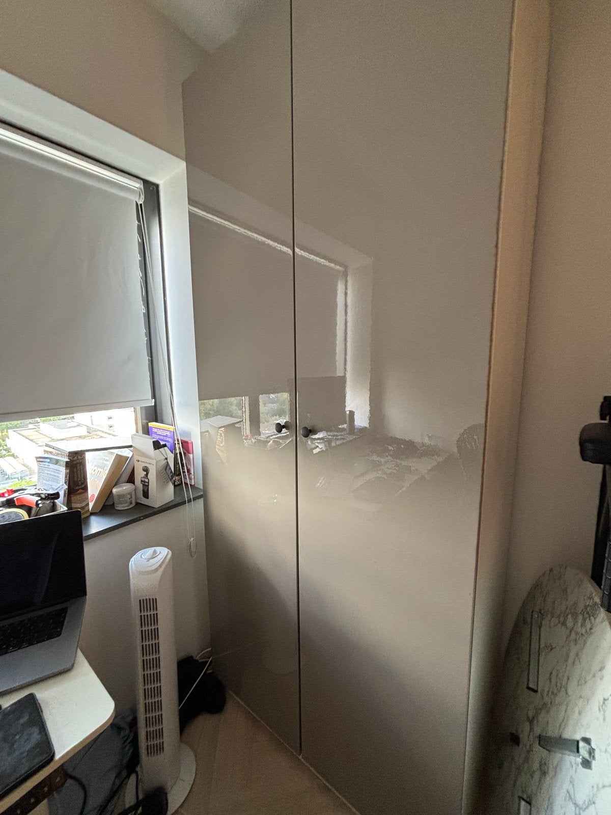 Ikea Pax kast met hoogglans bruin deuren, Gebruikt, 200 cm of meer, Overige houtsoorten, 50 tot 100 cm