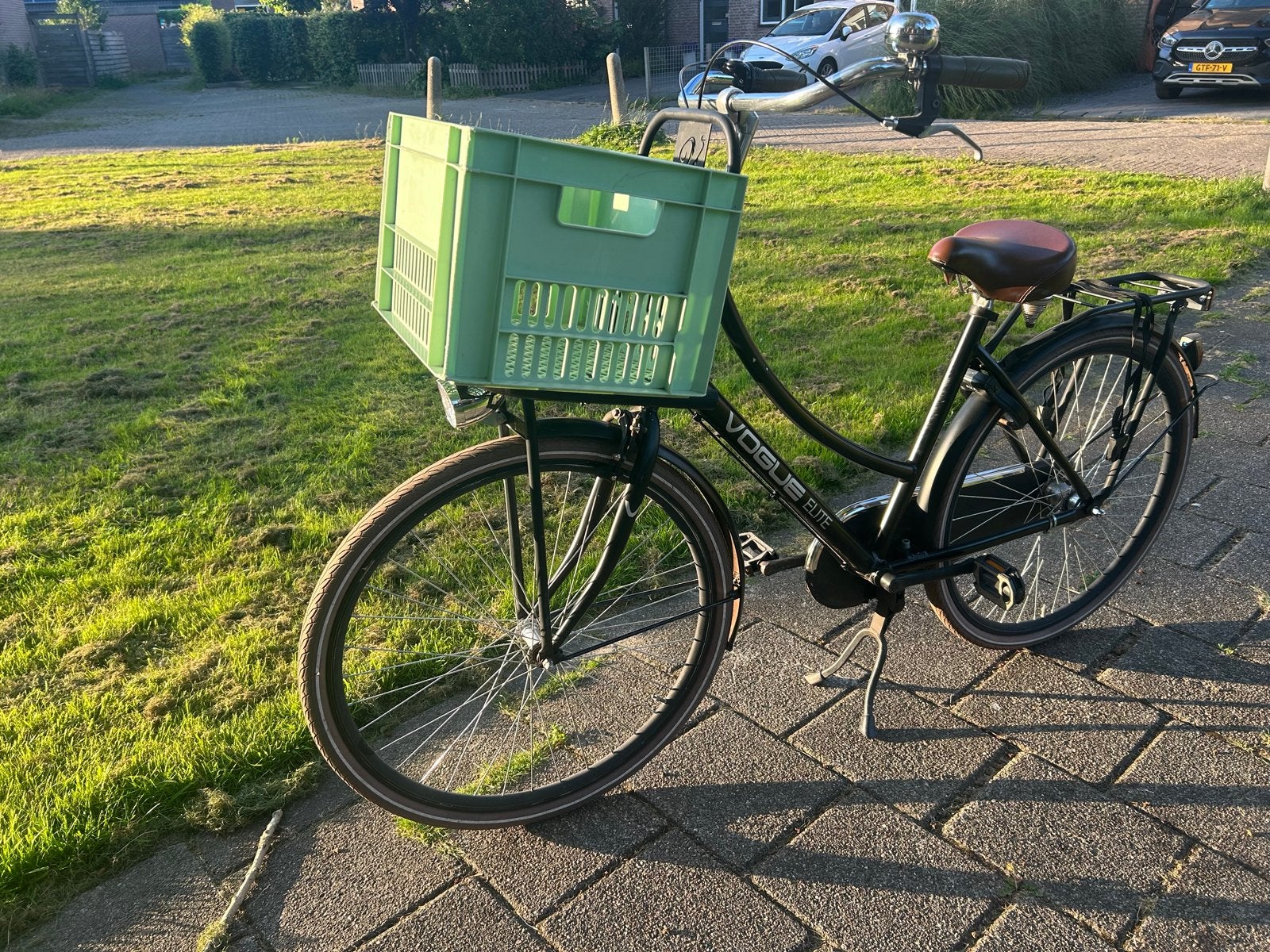 Vogue Elite Damesfiets met krat, Terugtraprem, 50 tot 53 cm, Ophalen, Overige merken