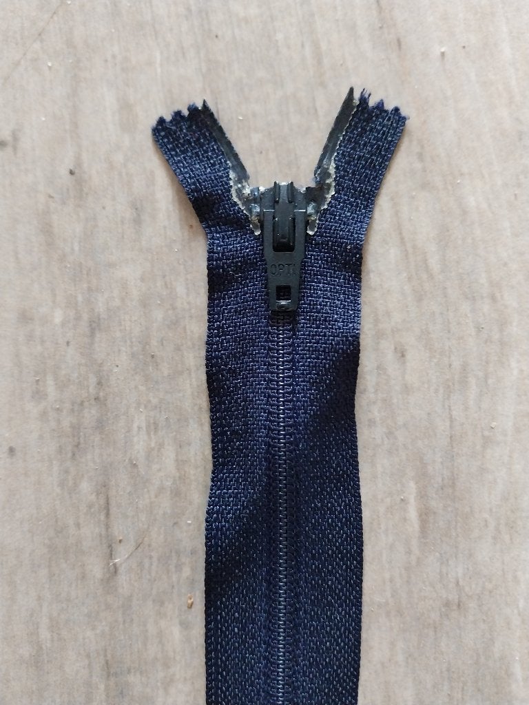 Opti donkerblauwe rits niet deelbaar 18 cm, Ophalen of Verzenden, Nieuw, Rits of Sluiting
