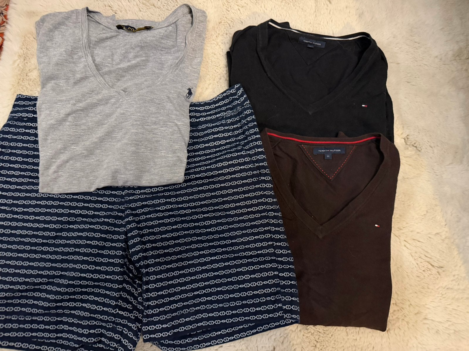 Tommy hilfiger truien, korte broek en ralph lauren shirt, Ophalen of Verzenden, Zo goed als nieuw