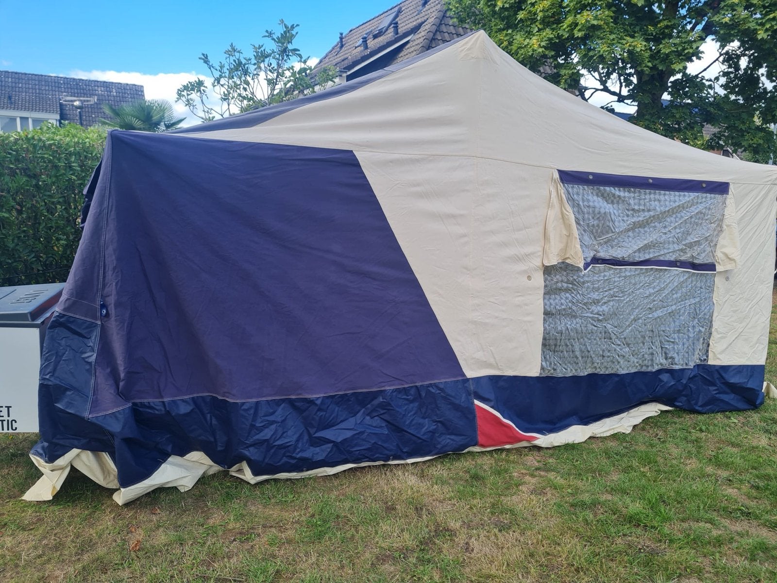 Jamet Jametic vouwwagen - Compleet en klaar voor vakantie!, Caravans en Kamperen, Meerkleurig, Ophalen of Verzenden, Aanwezig