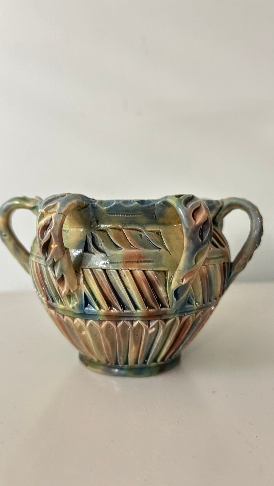 Antieke Friese kerfsnede cache-pot, Antiek en Kunst, Ophalen of Verzenden