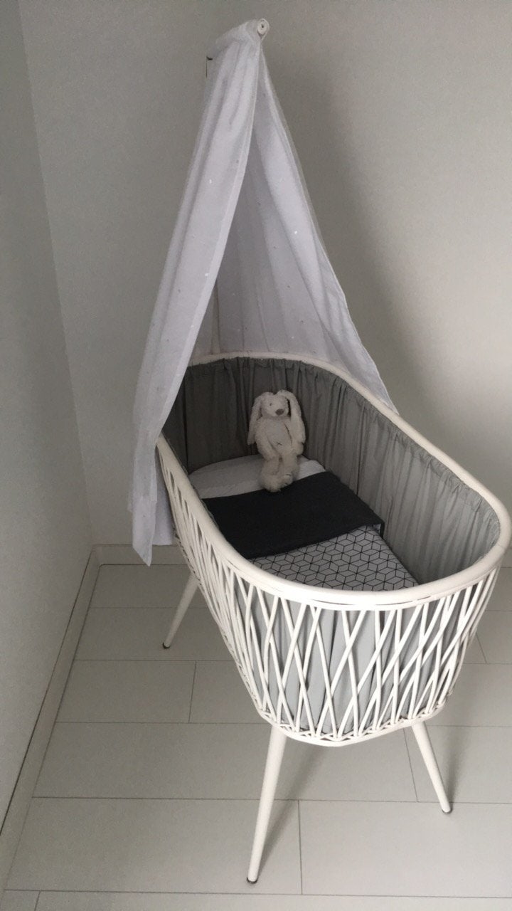 Vintage rotan wieg, Ophalen, Gebruikt, Wieg