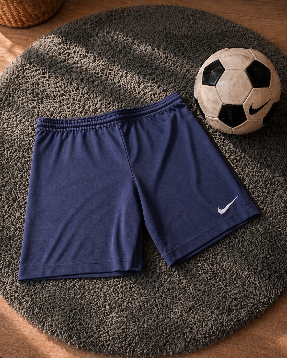 Nike sportbroekje - Donkerblauw, Sport en Fitness, Maat L, Ophalen of Verzenden, Gebruikt, Broek