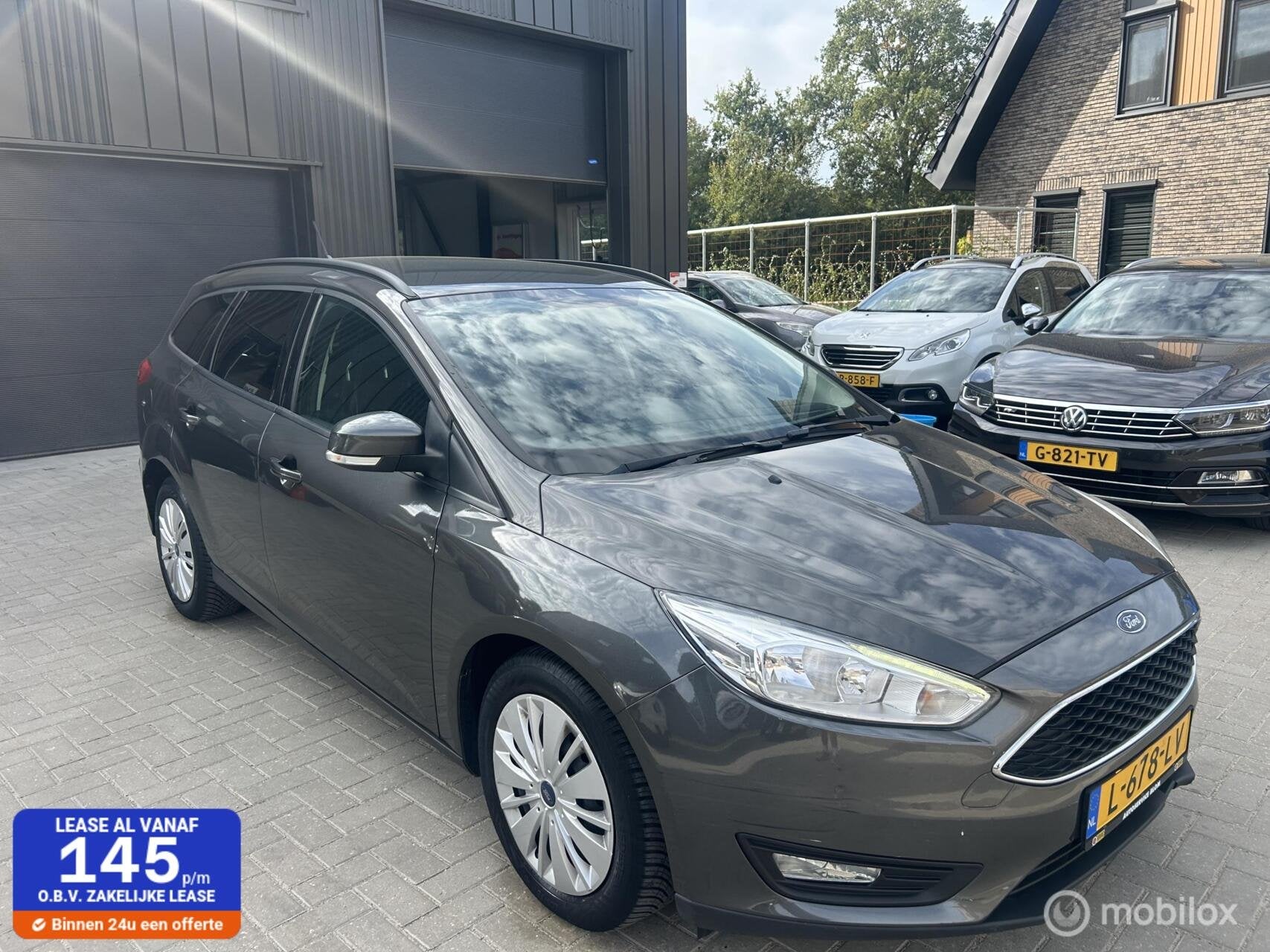 Ford Focus Wagon 125 Pk Automaat Vol Opties, 125 pk, Gebruikt, Euro 6, Bruin