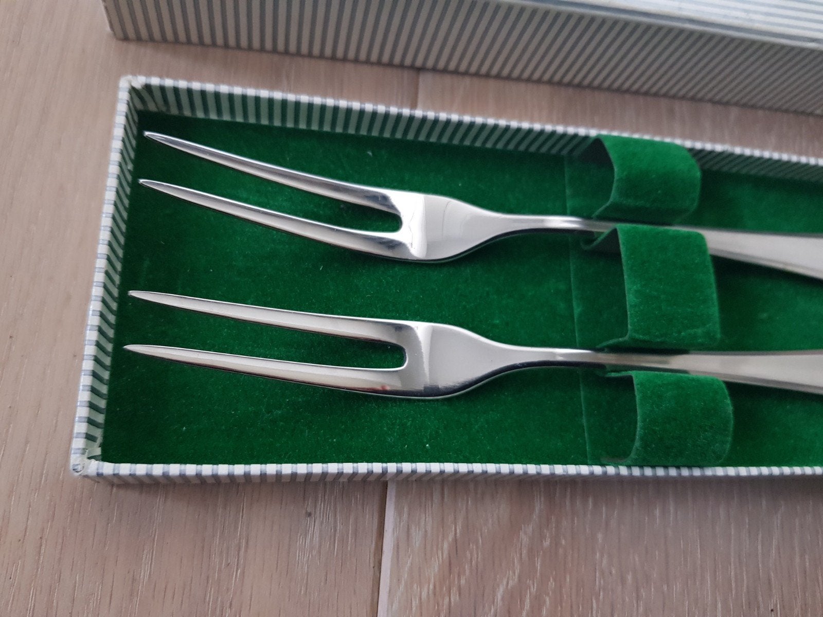 WMF Antieke Vleesvorkjes in originele doos, Ophalen of Verzenden