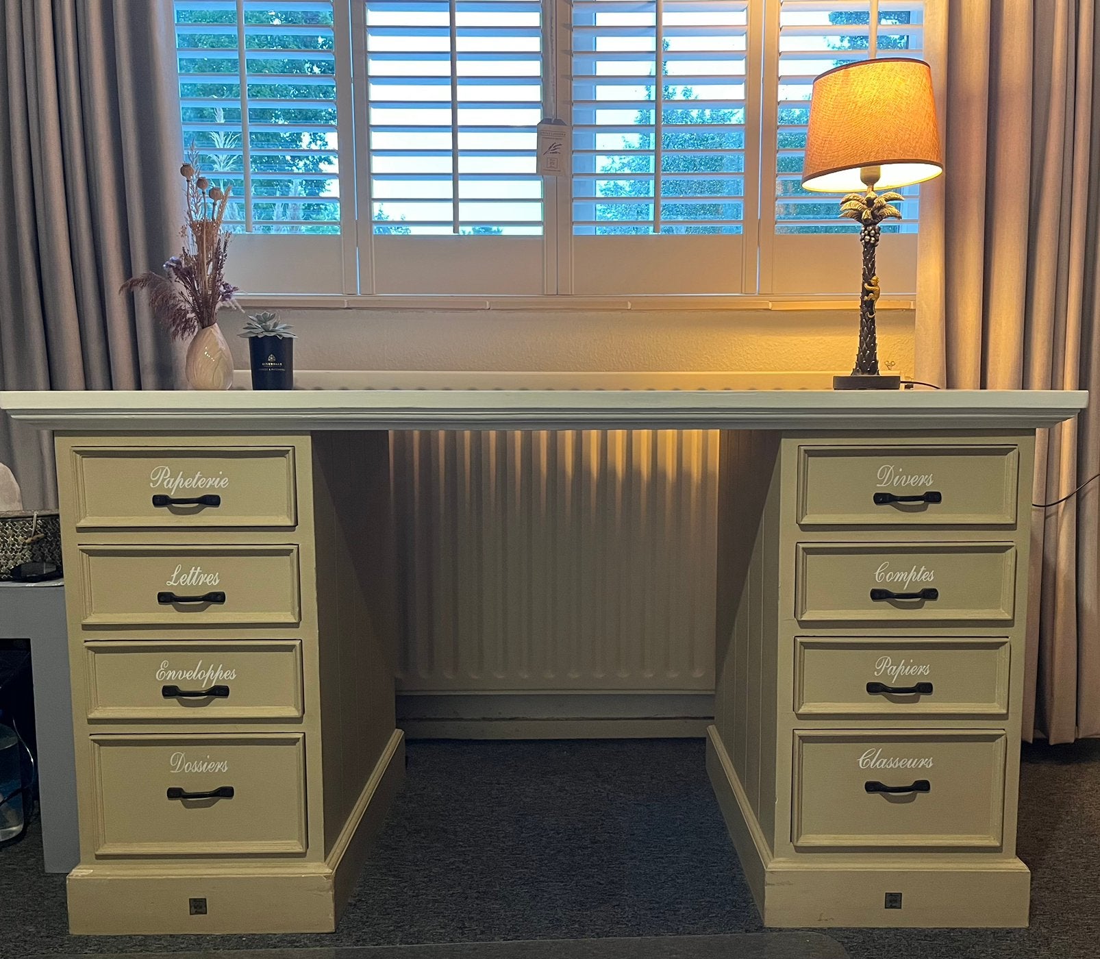 Bureau Riviera Maison, Gebruikt, 150 cm, Hout, Ophalen of Verzenden