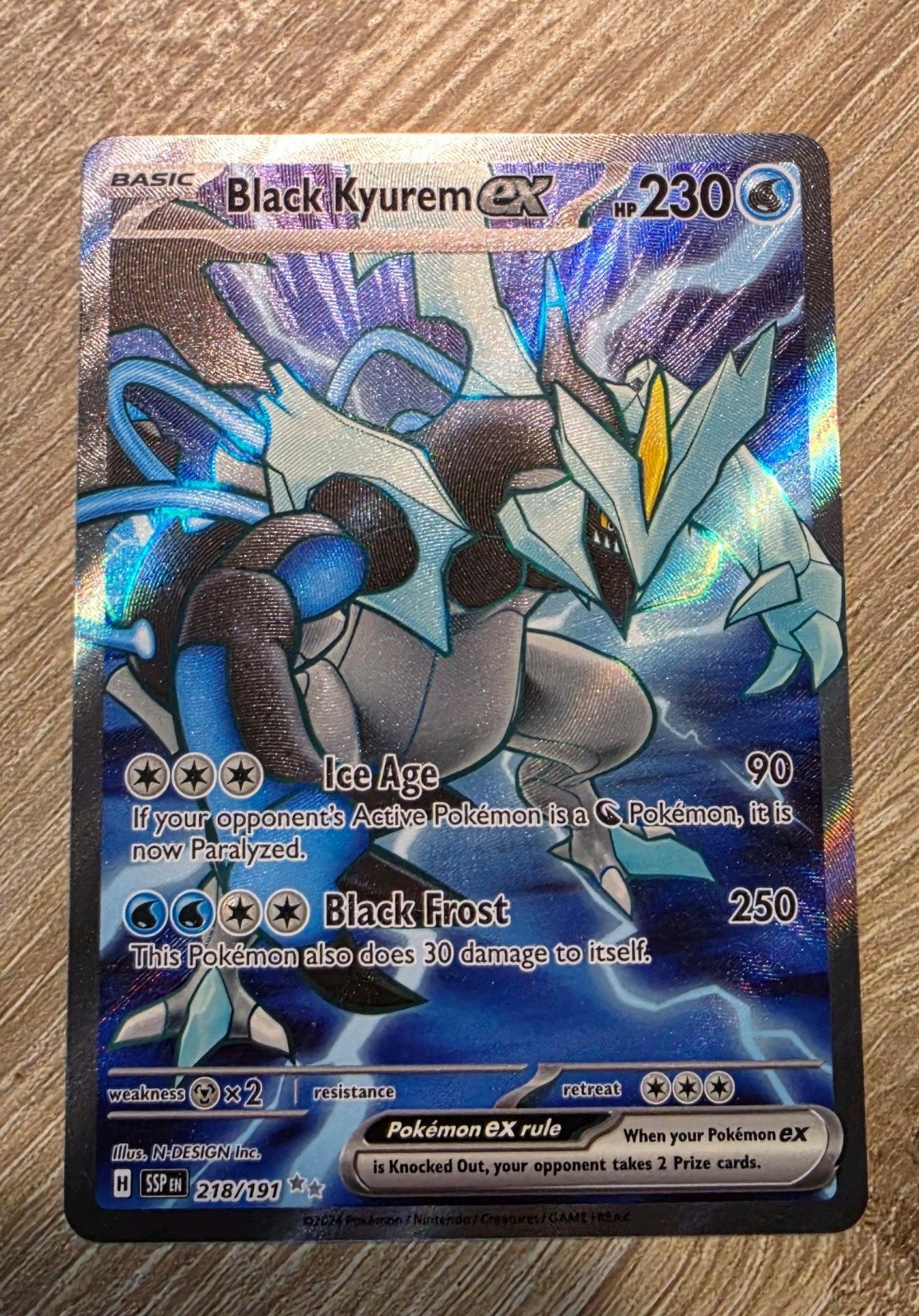 Black Kyurem ex 218/191 Surging Sparks., Ophalen of Verzenden, Zo goed als nieuw
