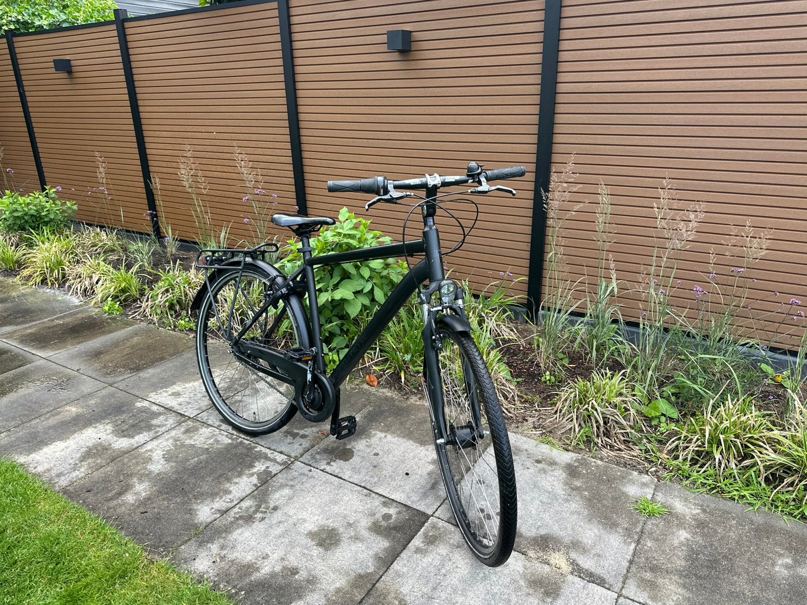 Cube town frame maat M (54 cm) stads fiets heren goede staat, Gebruikt, Velgrem, Versnellingen, 53 tot 57 cm