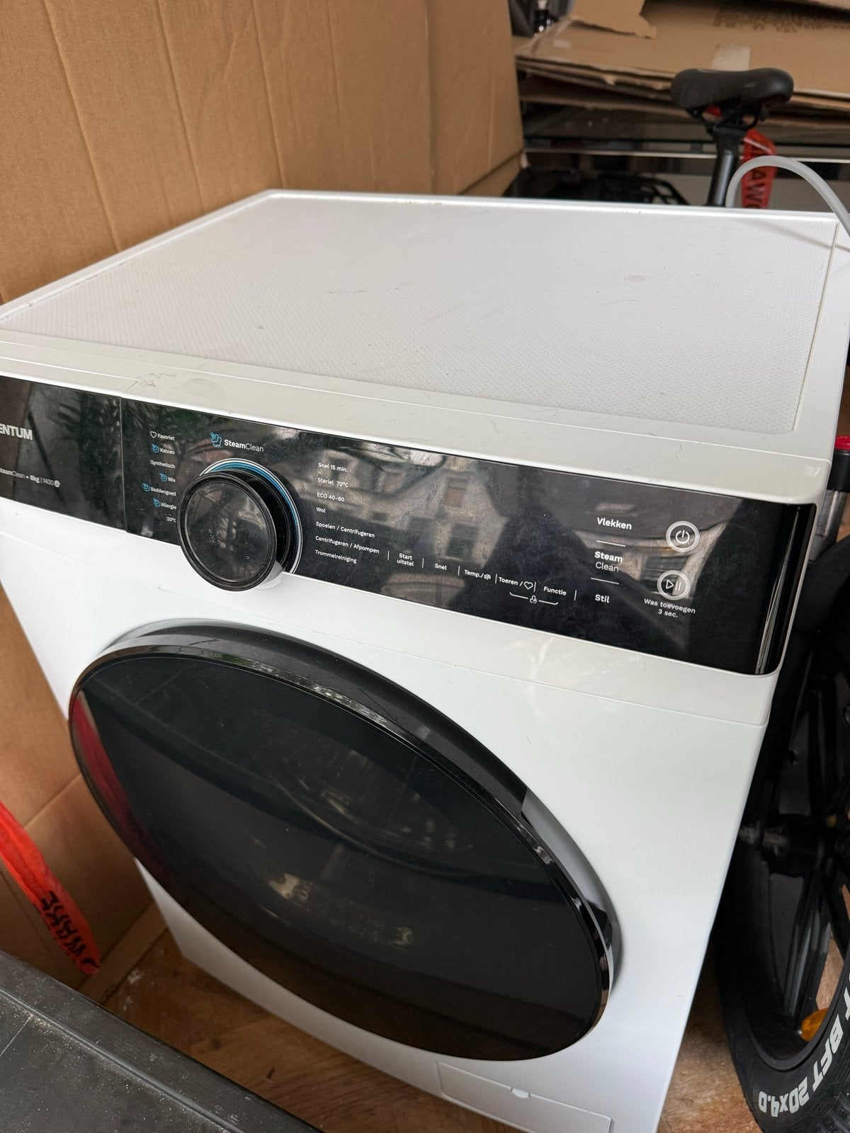 Inventum VWM8010W Wasmachine - 8kg, 1400 toeren, SteamClean, 1200 tot 1600 toeren, Gebruikt, 8 tot 10 kg, Ophalen of Verzenden