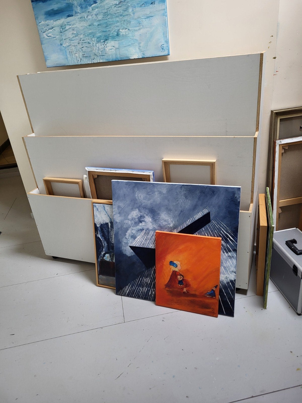 Schilderij opslag kast, Ophalen of Verzenden