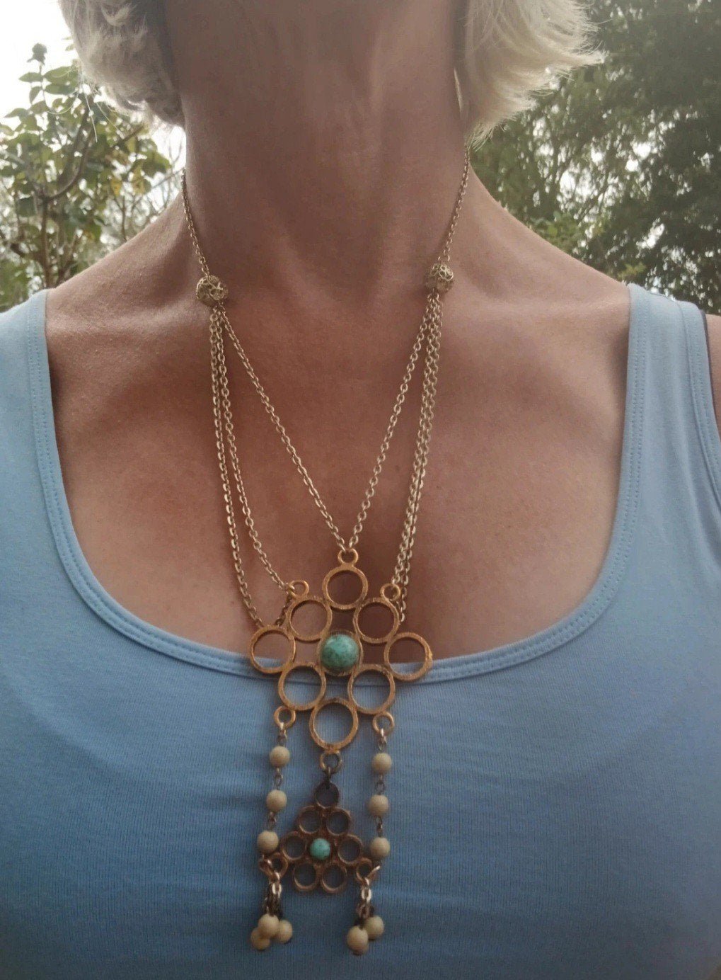 Vintage ketting VOOR €7,50 INCL, Sieraden, Tassen en Uiterlijk, Kettingen, Ophalen of Verzenden, Zo goed als nieuw, Overige materialen