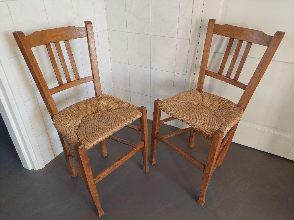 set riet gematte stoelen, Ophalen