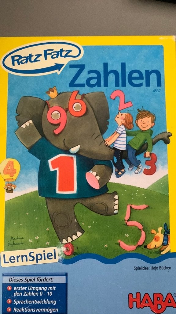 Spelletje HAba Zahlen, Ophalen of Verzenden, Zo goed als nieuw