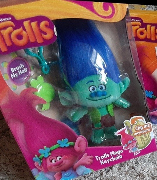 nieuw Trolls Mega Keychain - Branch met borstel xxl, Ophalen, Nieuw, Overige typen