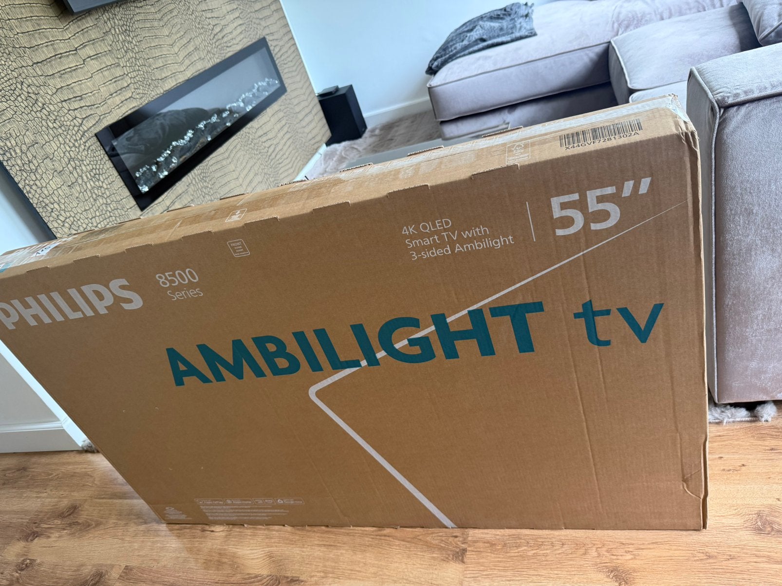 Philips 55” 8500-serie 4K QLED Ambilight TV Nieuw in doos, Ophalen, Philips, 50 Hz, Nieuw
