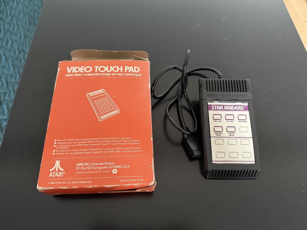 Atari Video Touch Pad CX-23 (Star Raiders) - in doos, Spelcomputers en Games, Spelcomputers | Atari, Ophalen of Verzenden, Gebruikt