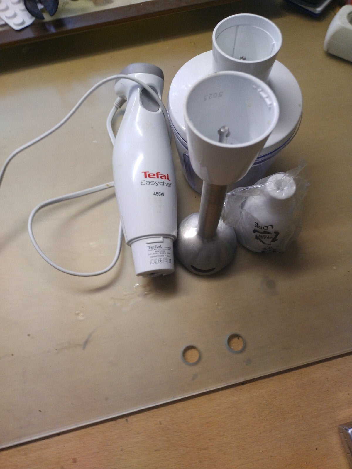 Tefal Easychef Staafmixer HB490 - 450W, Minder dan 1 liter, Ophalen of Verzenden, Gebruikt, 1 snelheid