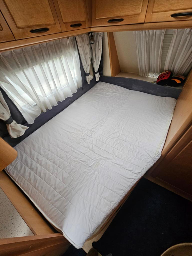 Hobby fransbed Matras + topper, Ophalen, Gebruikt