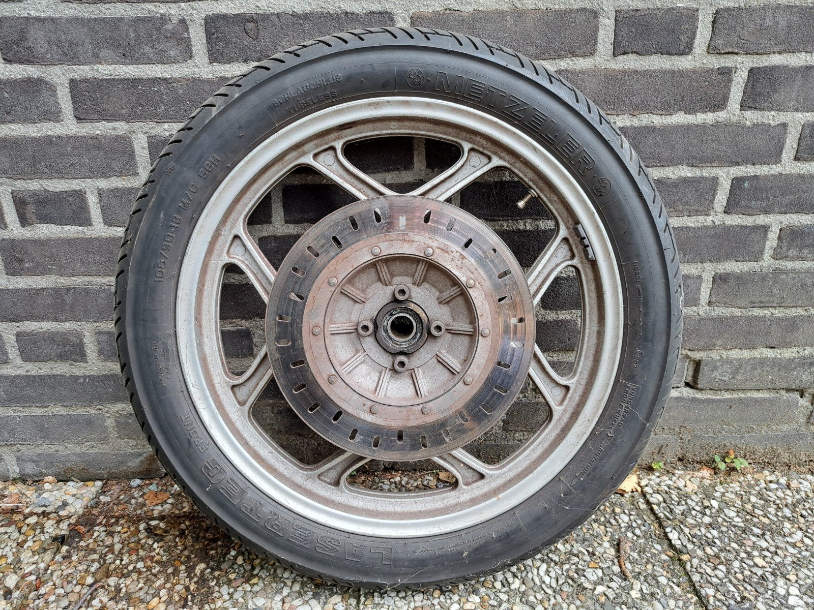 BMW K100 voor- en achterwiel, Ophalen, Gebruikt