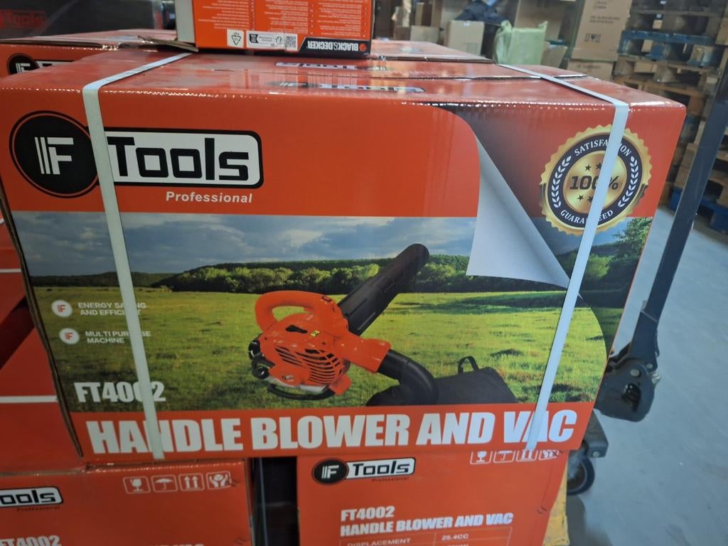Krachtige F-Tools FT4002 Benzine Bladblazer & Zuiger (Nieuw), Tuin en Terras, Bladblazers, Ophalen of Verzenden, Nieuw, Benzine