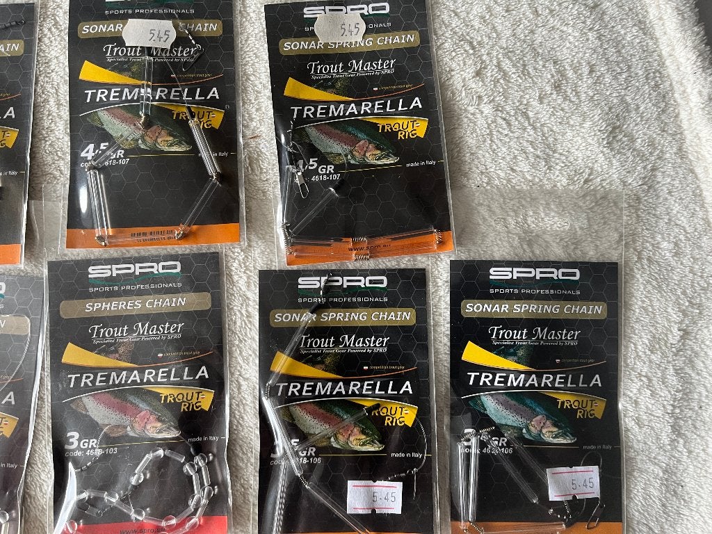 adv 199 / NIEUW mixset 9 pakjes SPRO tramarella, Ophalen of Verzenden, Nieuw, Overige typen