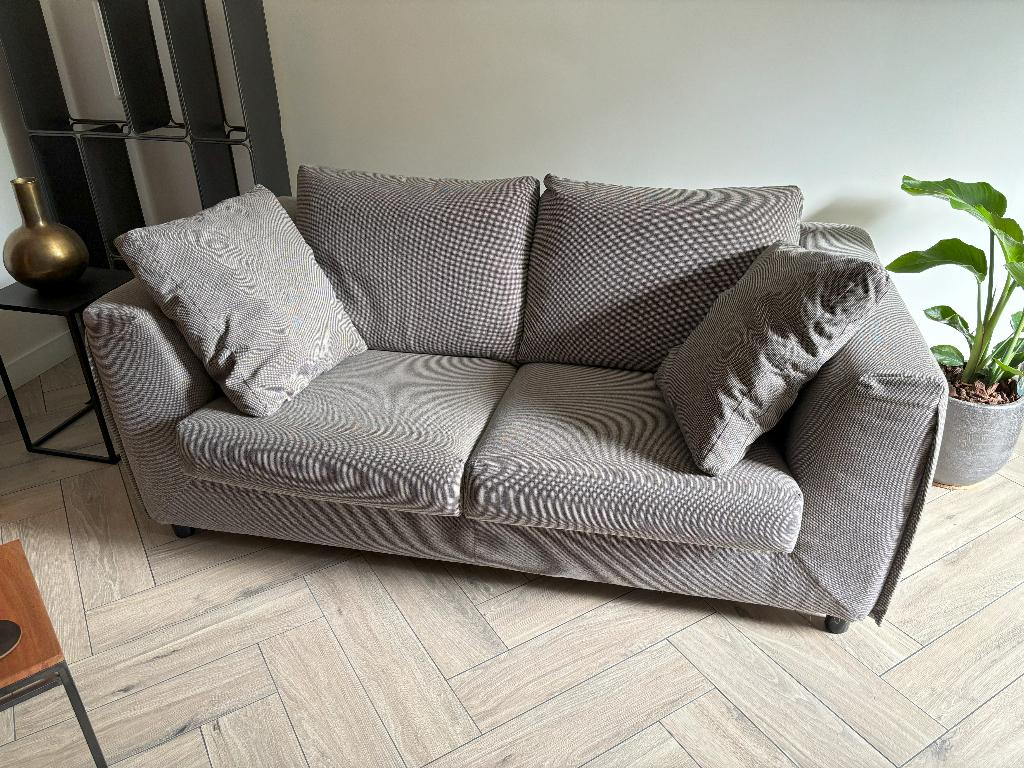 Danca design 2-zits bank met kussens, Ophalen, Gebruikt, 150 tot 200 cm, Tweepersoons