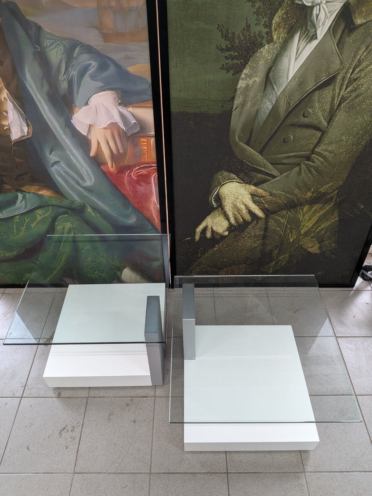 Rolf Benz Design Salontafels | Set van 2 | Glas & Hoogglans, Ophalen, Rolf benz, 50 tot 100 cm, 50 tot 100 cm