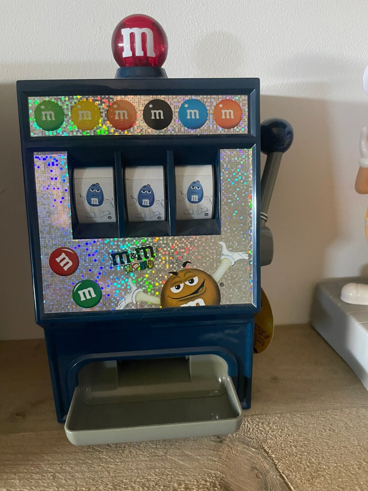M&M dispencer gokkast, Ophalen of Verzenden, Gebruikt
