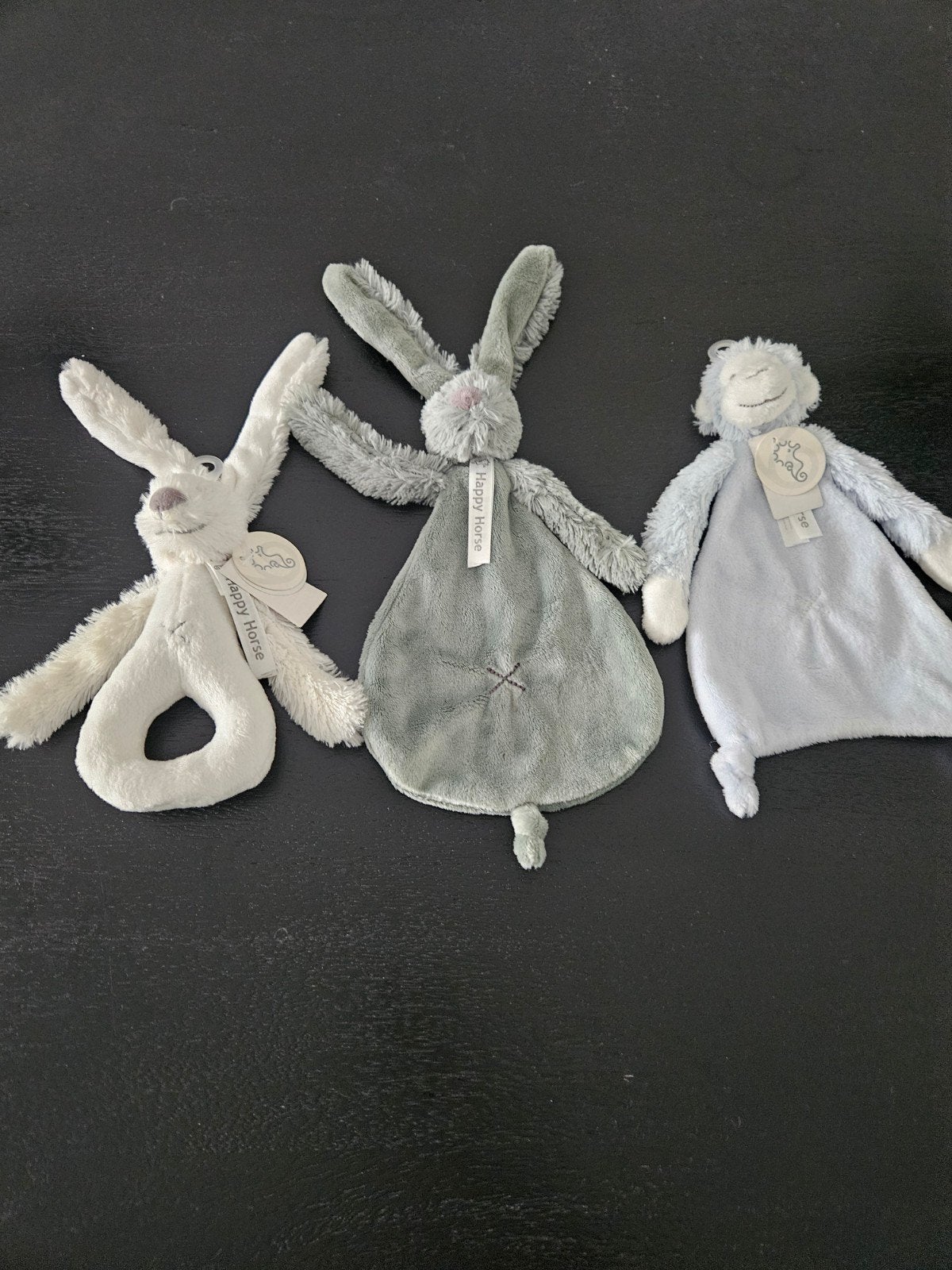 Baby Happy Horse knuffeldoekjes knuffels 3 stuks, Ophalen of Verzenden, Nieuw