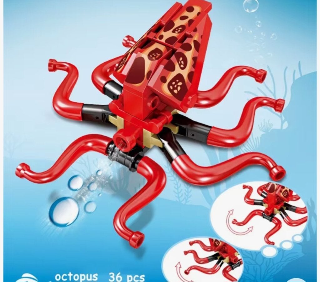 NIEUW Bouwstenen octopus, Ophalen of Verzenden, Nieuw
