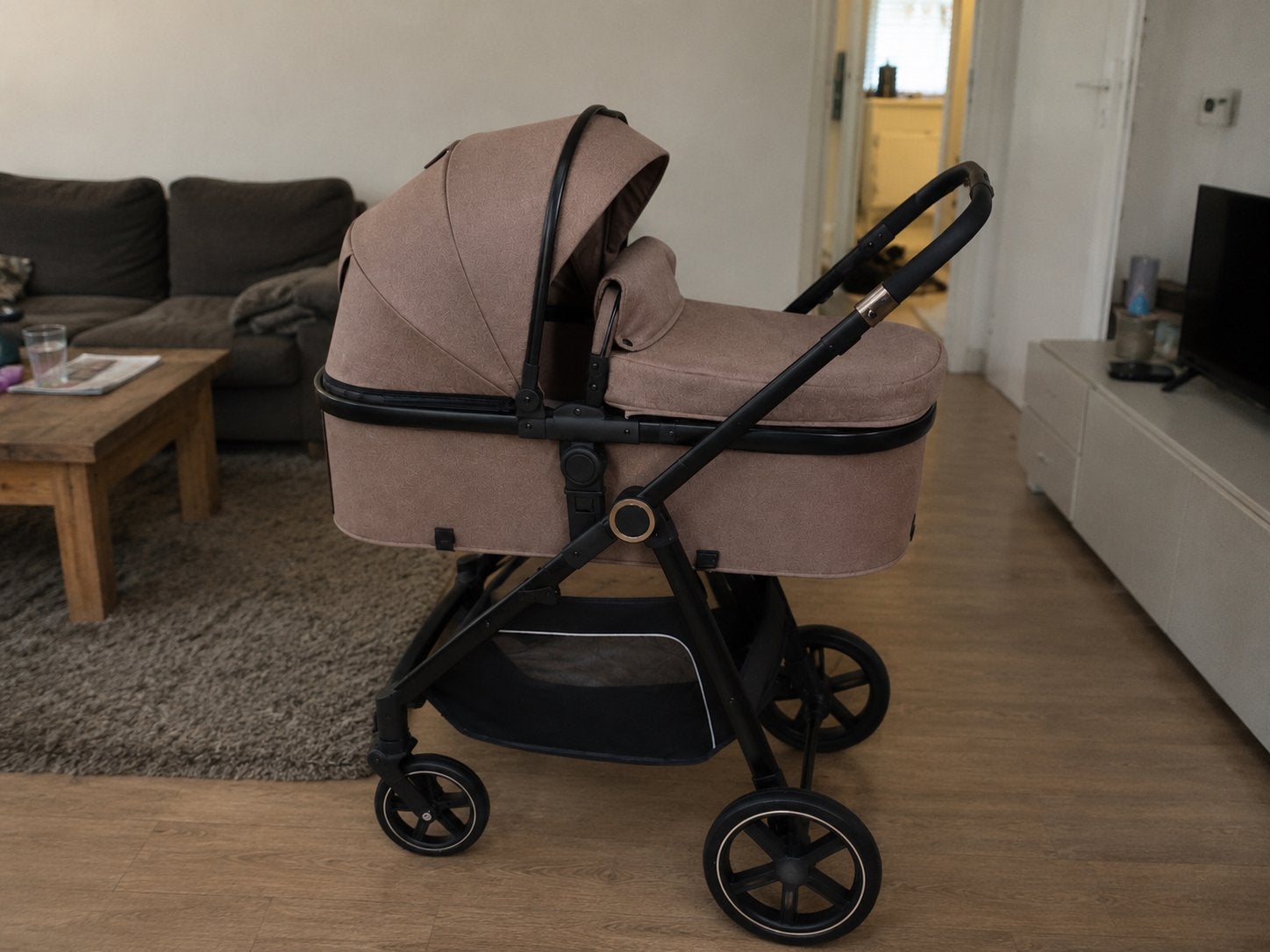 Luxe Reiswieg Kinderwagen voor Baby’s Comfortabele Babywagen, Nieuw, Ophalen of Verzenden, Verstelbare duwstang, Kinderwagen