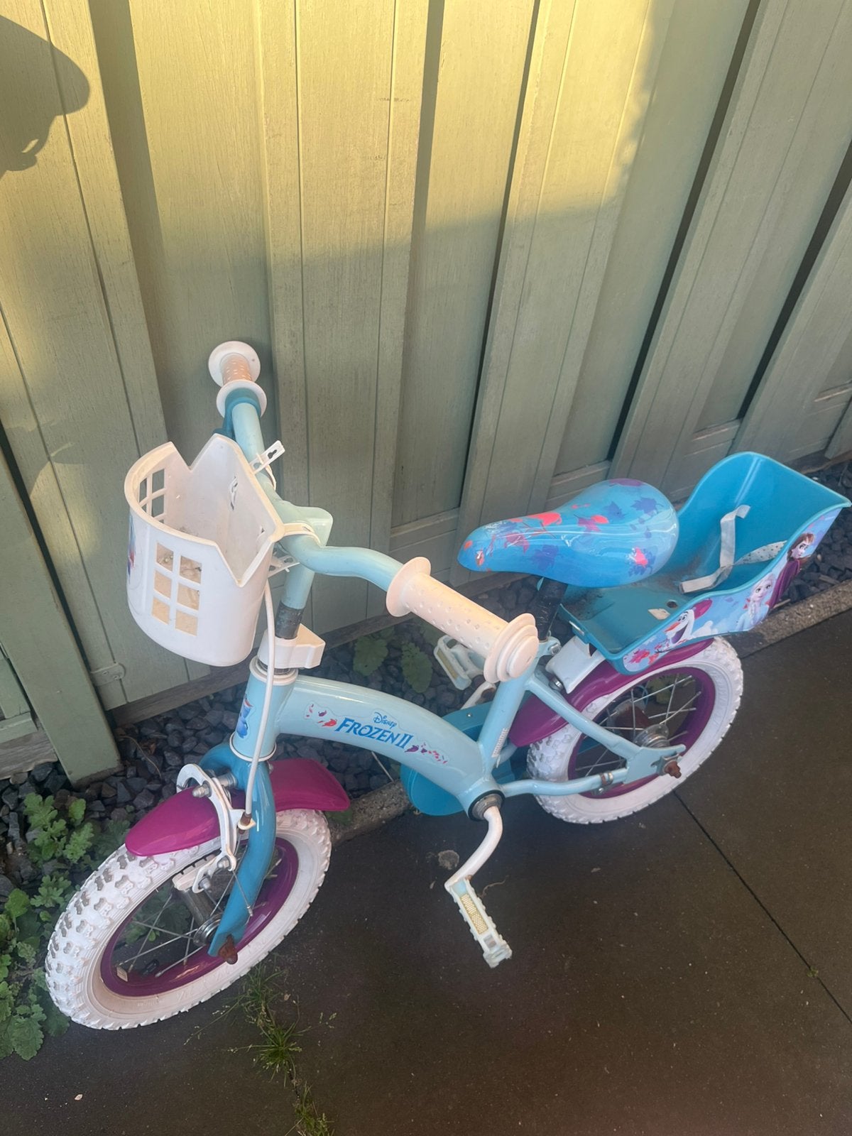 Frozen fiets 12.5 inch, Ophalen, Zo goed als nieuw, Minder dan 16 inch, Zijwieltjes