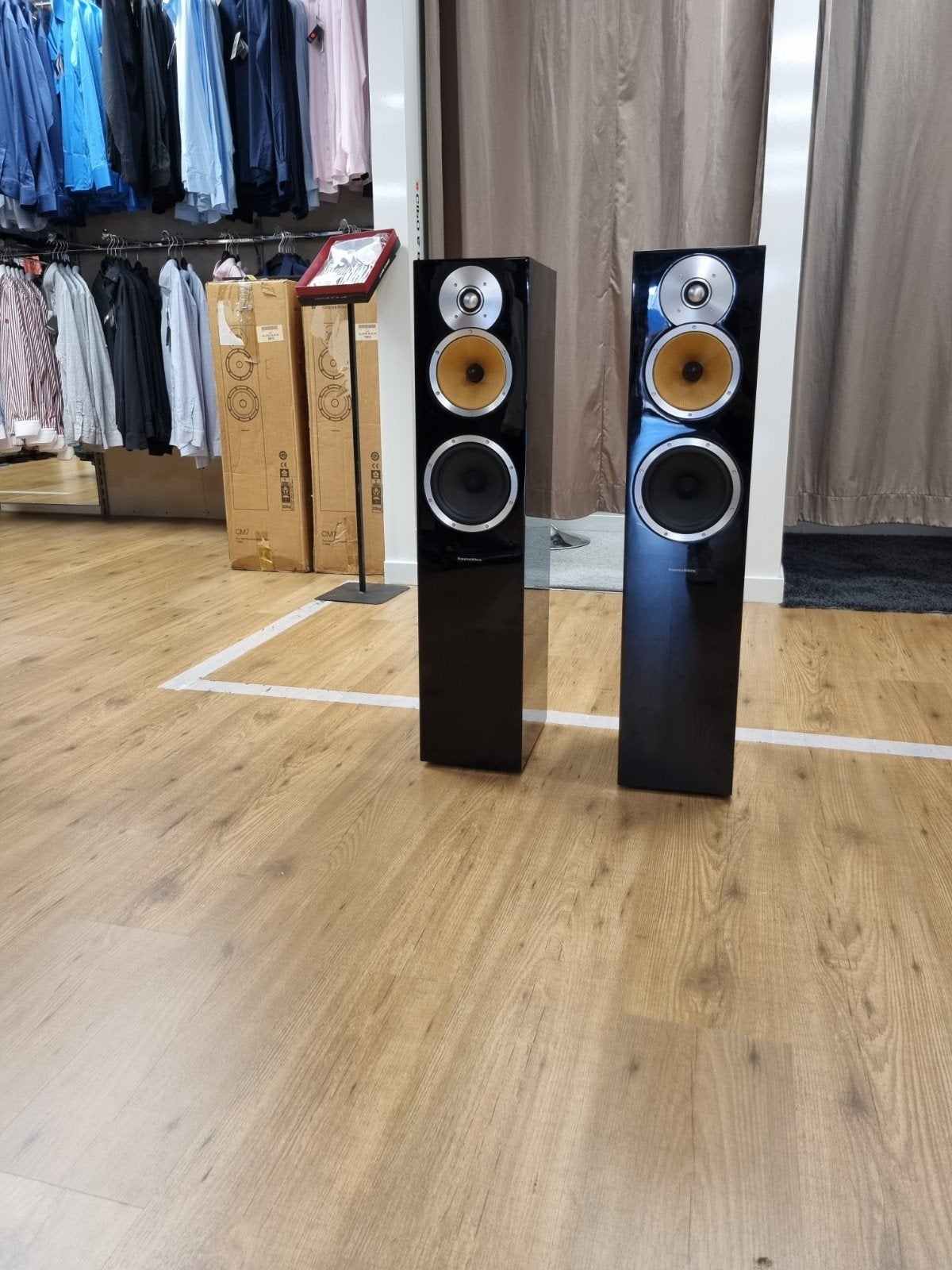 Bowers & Wilkins CM7 Luidsprekers | Speakers | Piano Lak, Ophalen, Vloerstaande luidspreker, Zo goed als nieuw, Bowers & Wilkins (B&W)