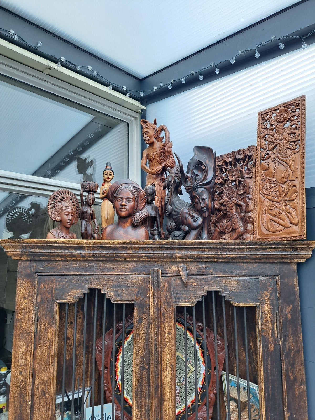 Balinese beelden en wandpanelen, Thais beeldje, Ophalen, Handgemaakt, 20 - 50 cm, Beeld